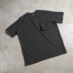 310G Mori-style workwear shirt, washed cotton, 3D workwear pockets, raglan sleeve design（Dark gray）