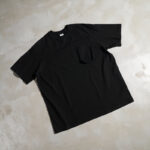 310G Mori-style workwear shirt, washed cotton, 3D workwear pockets, raglan sleeve design（Deep Black）