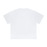 Basic distressed short-sleeved shirt with frayed edges and washed finish (White) - 图片 2