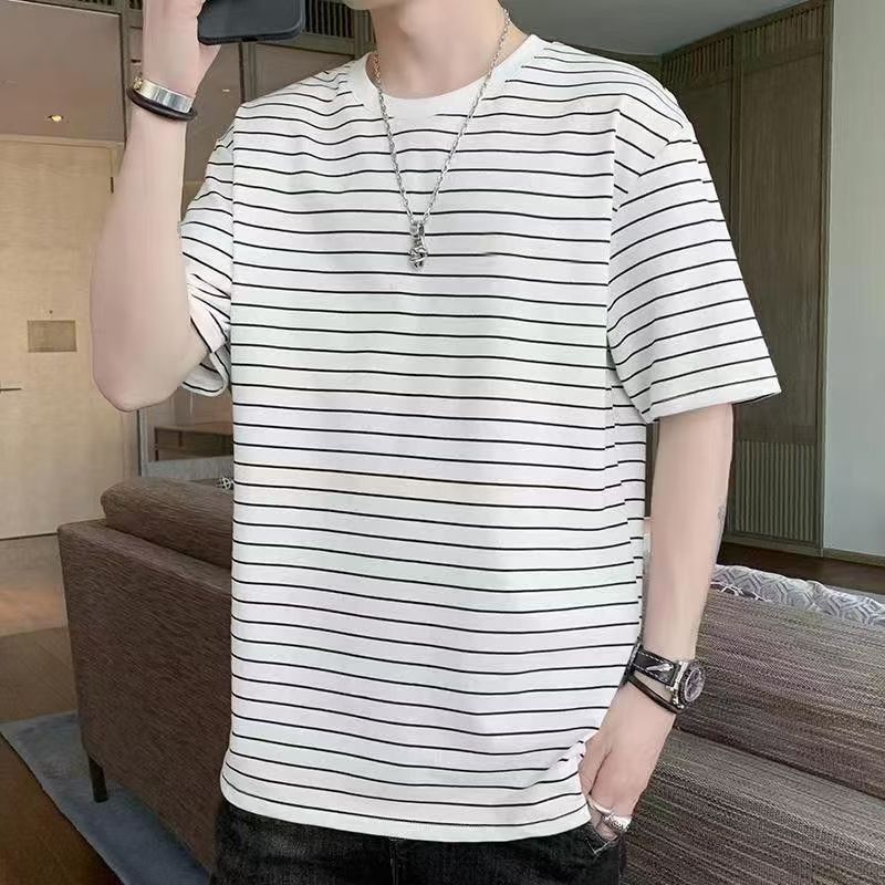 b5759a9cc10808bc07bf73d868dc16ca Men's striped shirt - 图片 1